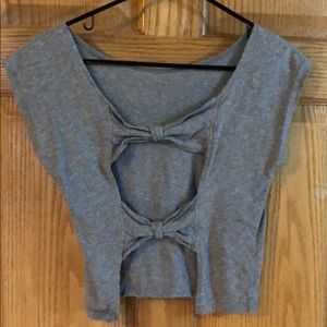 Grey Crop Top